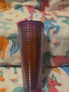 Starbucks Purple Ombre Studded Cold Cup Tumbler with Straw